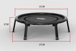 BERG Fitness Trampolin 110 Black + Haltestange