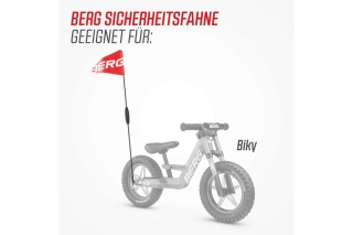 BERG Biky Sicherheitsfahne rot