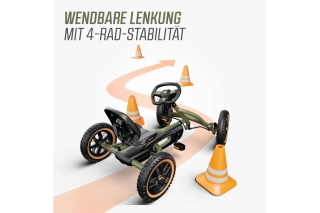 BERG Pedal-Gokart Buddy Trail Green + Handbremse