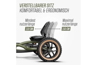 BERG Pedal-Gokart Buddy Trail Green + Handbremse