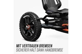 BERG Pedal-Gokart Buddy Cross Black + Handbremse