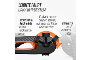 BERG Pedal-Gokart Buddy Cross Black + Handbremse