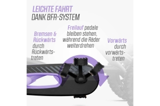 BERG Pedal-Gokart Buddy Purple + Handbremse