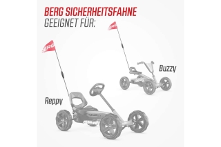 BERG Sicherheitsfahne rot Buzzy/Reppy