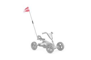 BERG Sicherheitsfahne rot Buzzy/Reppy