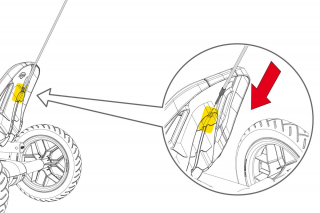 BERG Sicherheitsfahne rot Buddy/Rally