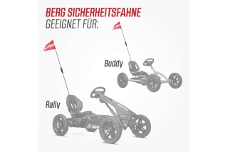 BERG Sicherheitsfahne rot Buddy/Rally