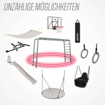 BERG PlayBase Medium TL Green Klettergerüst 285x100x245