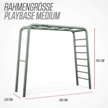 BERG PlayBase Medium TL Green Klettergerüst 285x100x245
