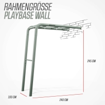 BERG PlayBase Wall Green Klettergerüst 240x100x245