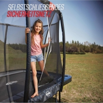 Trampolin BERG Grand Champion InGround 520 Grey AIRFLOW + Sicherheitsnetz Deluxe