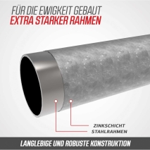 Trampolin BERG Grand Champion InGround 520 Grey AIRFLOW + Sicherheitsnetz Deluxe
