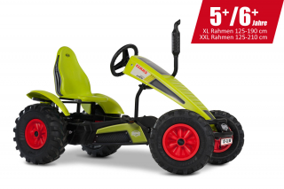 AKTION BERG Pedal-Gokart Claas Gokart + Anhänger Trailer XL