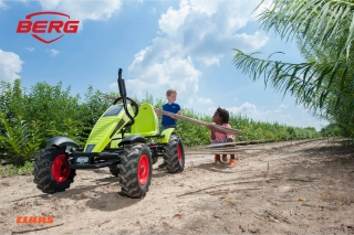 AKTION BERG Pedal-Gokart Claas Gokart + Anhänger Trailer XL