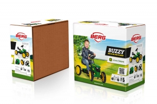 AKTION BERG Pedal-Gokart Buzzy John Deere + Anhänger Trailer S -50%