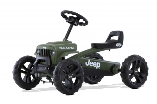 AKTION BERG Pedal-Gokart Jeep® Buzzy Sahara + Anhänger Trailer S -50%
