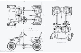 BERG Viersitzer Pedalgokart Gran Tour Offroad