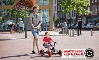 AKTION BERG Pedal-Gokart Buzzy Nitro 2-in-1 mit Schubstange + Anhänger Trailer S -50%