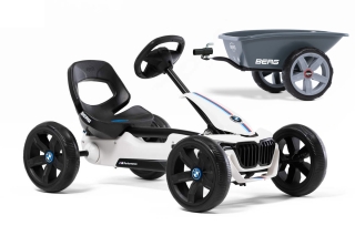 AKTION BERG Pedal-Gokart Reppy BMW + Anhänger Trailer M -50%