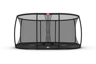 Trampolin BERG Grand Elite InGround 520 Grau + Sicherheitsnetz DLX XL