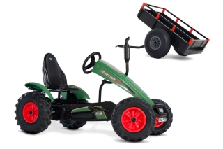 AKTION BERG Pedal-Gokart Fendt + Anhänger Trailer XL