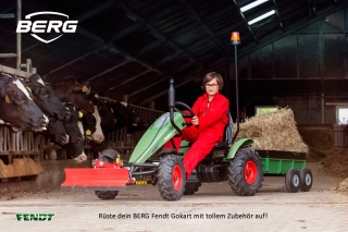 AKTION BERG Pedal-Gokart Fendt + Anhänger Trailer XL