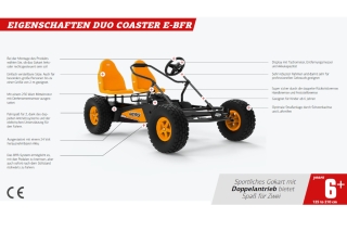 BERG Zweisitzer Pedal-Gokart Duo Coaster