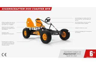 BERG Zweisitzer Pedal-Gokart Duo Coaster