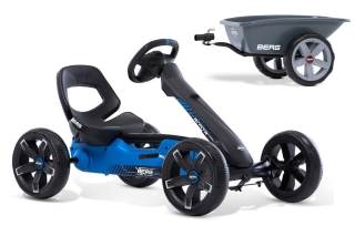 AKTION BERG Pedal-Gokart Reppy Roadster + Anhänger Trailer M -50%