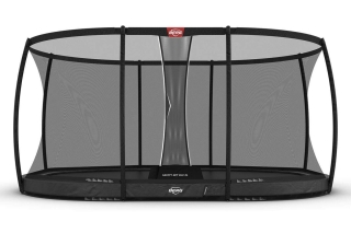 Trampolin BERG Grand Champion Inground 520 Grey + Sicherheitsnetz DLX XL