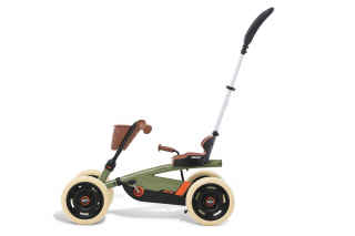 BERG Pedal-Gokart Buzzy Retro 2-in-1 Green mit Schubstange