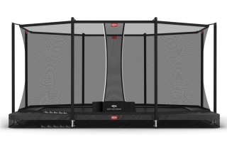 Trampolin BERG Ultim Favorit InGround 410 Grey + Sicherheitsnetz Comfort