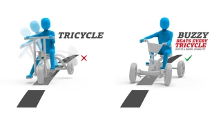 AKTION BERG Pedal-Gokart Buzzy Nitro + Anhänger Trailer S -50%