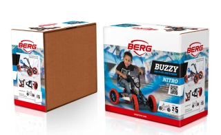 AKTION BERG Pedal-Gokart Buzzy Nitro + Anhänger Trailer S -50%