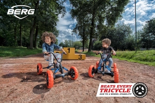 AKTION BERG Pedal-Gokart Buzzy Nitro + Anhänger Trailer S -50%